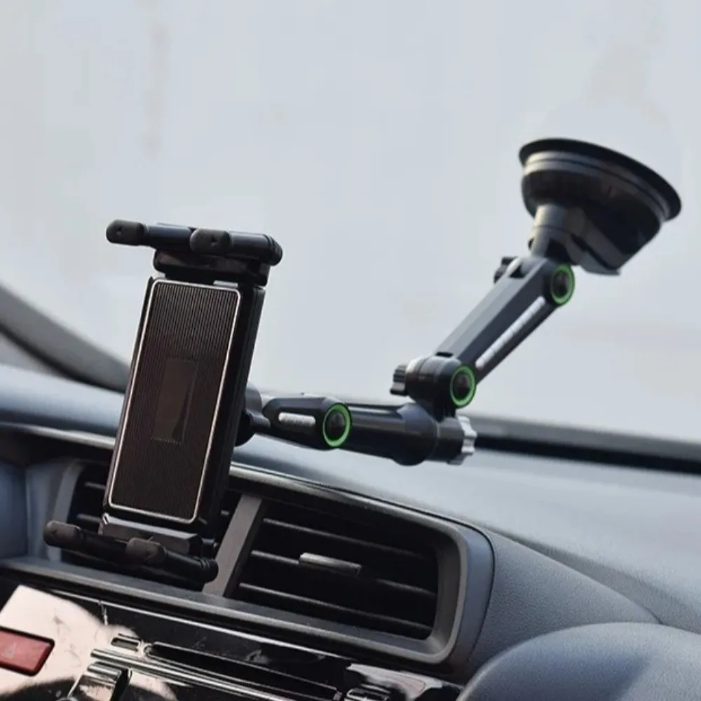 

New 360-Degree Rotation Suction Cup Phone Pad Plastic Lengthen Car Mount Cellphone Stand Foldable Universal Holder Car
