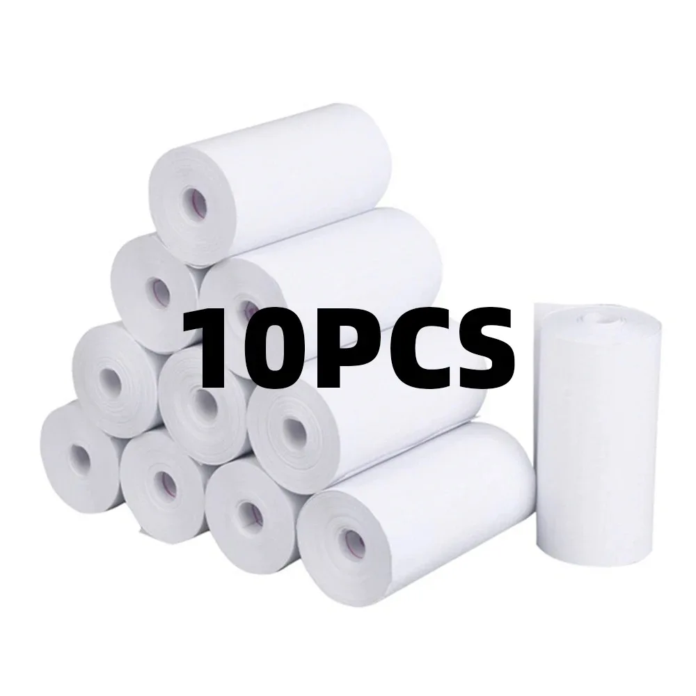 10 Rolls White Children Camera Wood Pulp Thermal Paper Self-adhesive thermal paper Instant Print Kids Camera Printing Paper Rep