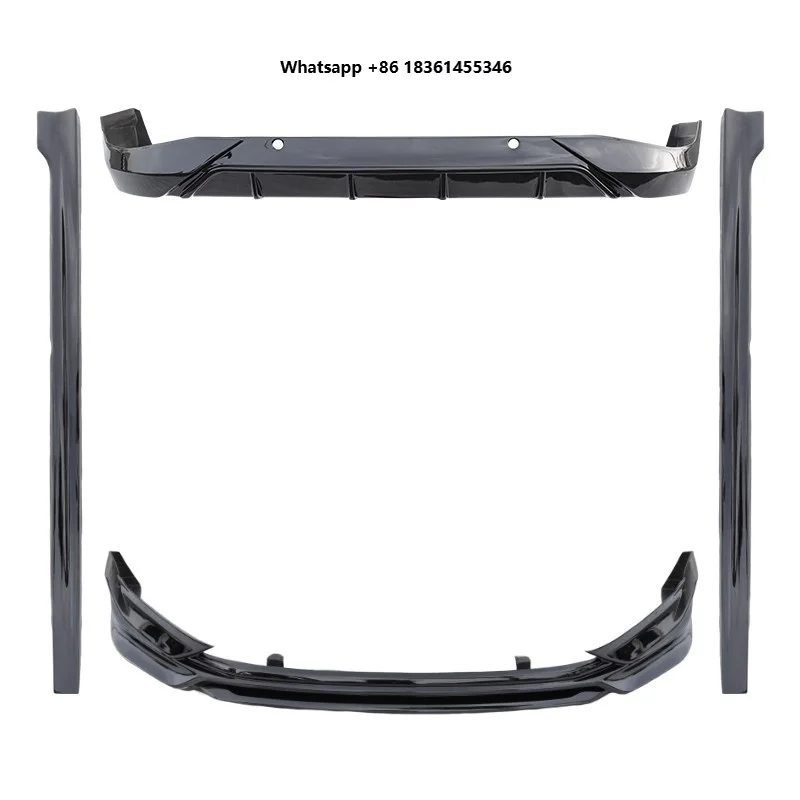 Car Body Kit For B9 Modified Sport Front Shovel Rear Lip Side Skirts ABS Material Kit