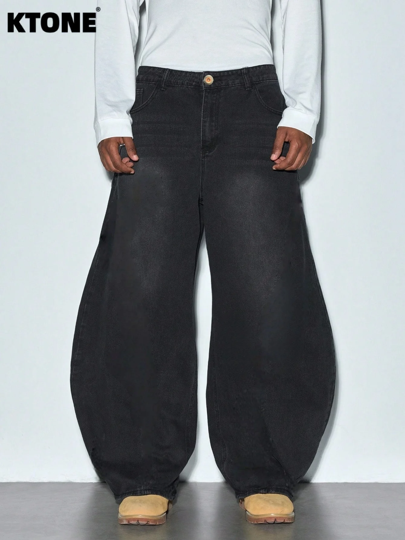 

Men's Black Baggy Jeans Pant Y2K Original Drip Fashion Comfort Denim Trousers No accessories or belts included