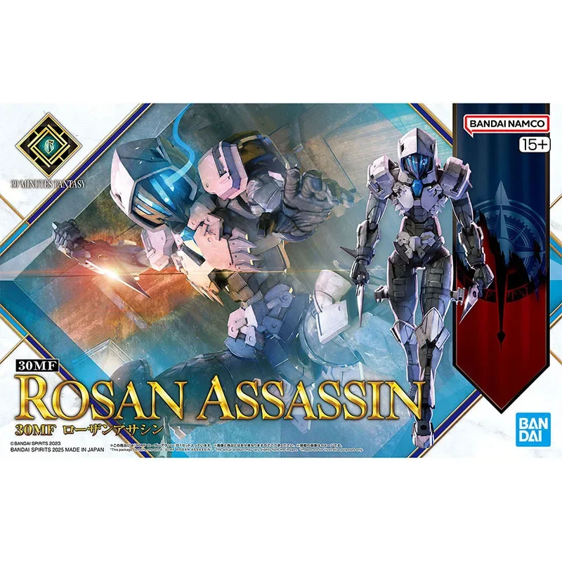 Bandai 30MF Anime Figures Model Kit Rosan Assassin Action Figure Building Kit Collectibles High Poseability Toys For Boys Gift