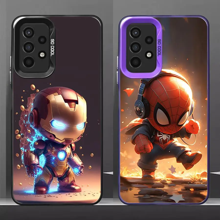 Marvel Sipider Man Phone Case for Samsung Galaxy A73 A72 A54 A53 A52 A33 A34 A42 A32 A24 A23 A22 A14 A13 A12 A11 TPU Cover