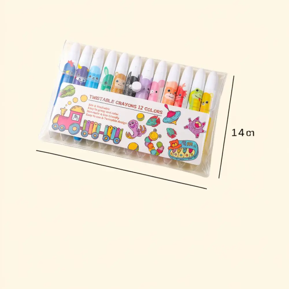Shangu Kids Drawing Tools Water Soluble Paint Sticks Retractable Coloring Crayons Smooth Art Pens Creative Supplies