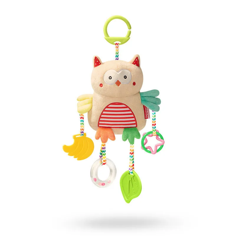 Baby mobile toys toddler Soft Stroller Hanging Infant Toys Cute Appease Plush Doll Crib Hanging Newborn Baby Rattles WithTeether