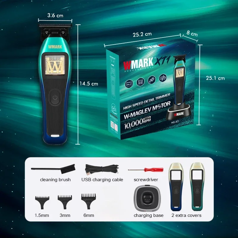 WMARK NG-XT1 POLAR Hair Clipper, Maglev Motor, 90+ Min Battery