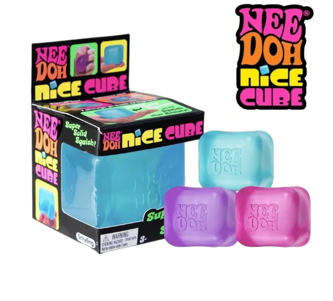 2026 Neuerscheinung Schylling Needoh Nice Cube, Sensorisches Spielzeug, Stressabbau-Blöcke, Stressabbau-Puzzles, Druckentlastungs-Spielzeuge