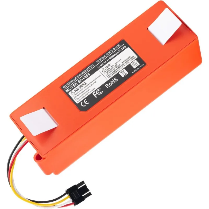 

14.4V 6500mAh Replacement Battery for Xiaomi Mijia Roborock S4 S5 S50 S6 S7 S7 Max,Q5 Q7 Q7 Max,Qrevo