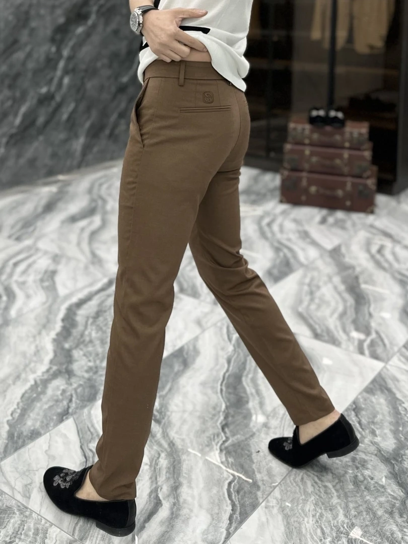 

Faionable Slim Fit Men's Casual Pants Comfortable Versatile Busin Sle Spring Autumn New Arrival Ele Trendy