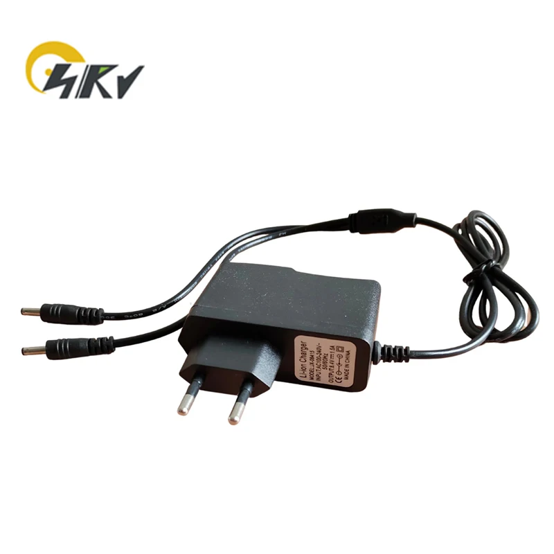 Charger Adapter 8.4V 1.5A Li-ion Battery With Double Output EU Plug DC3.5*1.35 Port For Heated Glove Battery Charger