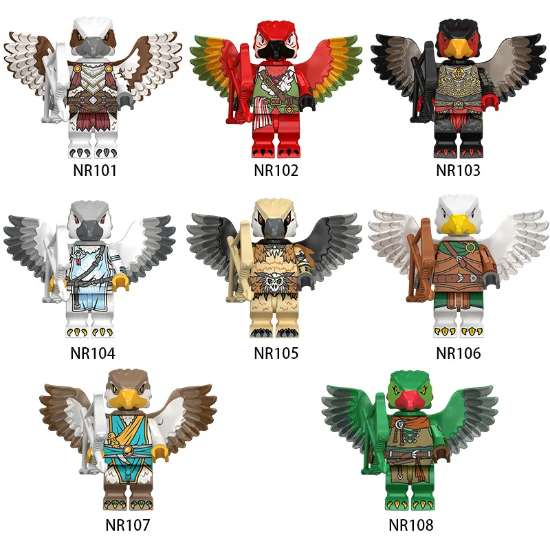 NR101-108 Eagle Hero Medieval Game Building Block Figures Toy