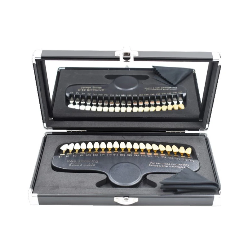 

20 /27Colors Teeth Whitening Set 3D Shade Guide Tooth Shade Chart Board Color Comparator White Bleaching Dental Plate