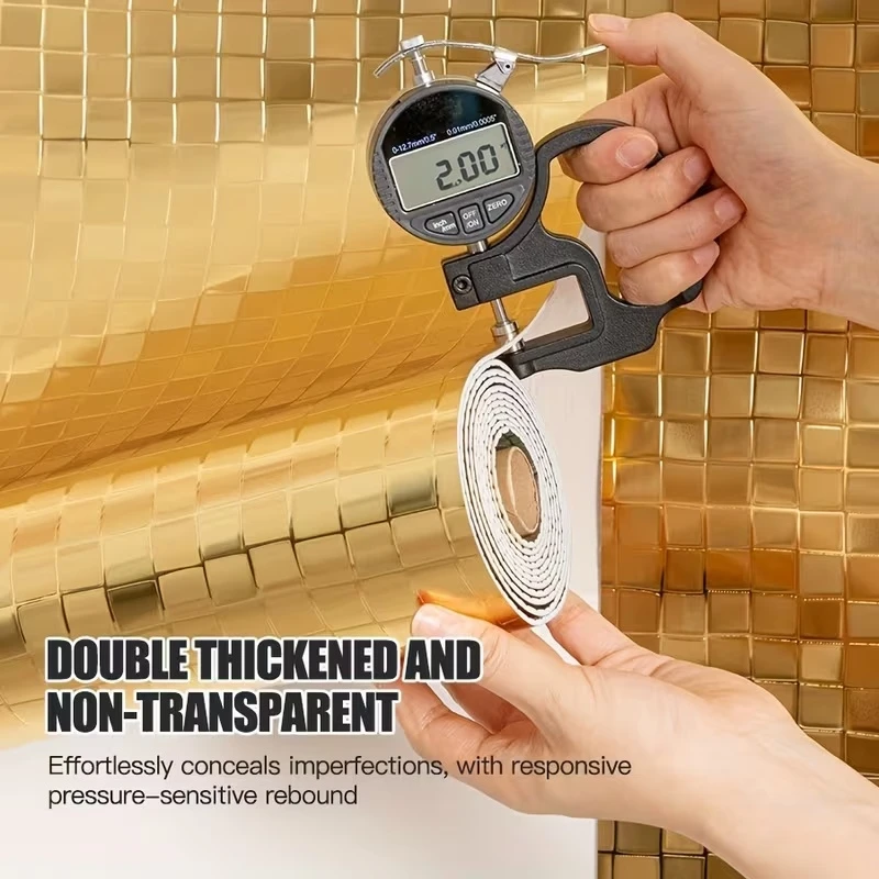 

Peel and Stick Wallpaper Luxury for Living Room Bathroom Waterproof Wall Stickers Self-adhesive Wall Panels for Interior Decor