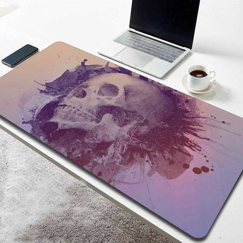 

GuJiaDuo Scary Skull Pattern Mouse Pad 800x300 Large Size Non-slip Waterproof Notebook Keyboard Art Mousepad Gamer Cabinet Rug