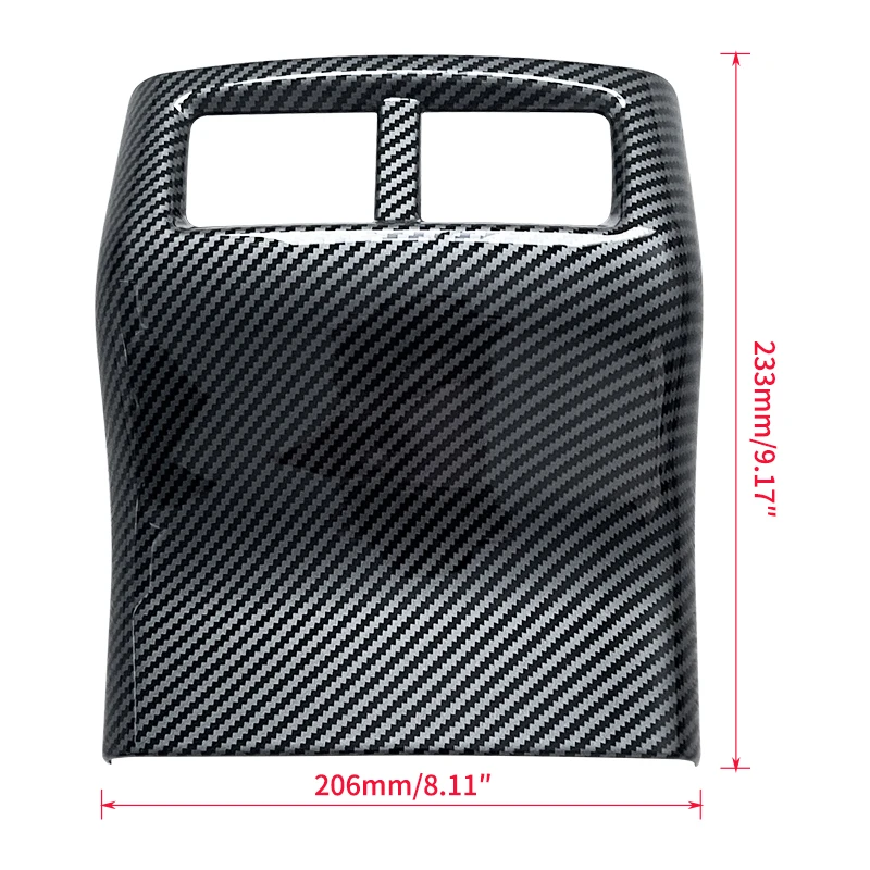 Car Accessories Armrest Box Rear Air Conditioning Ac Vent Outlet Molding Cover Trim For Dodge Challenger 2015+