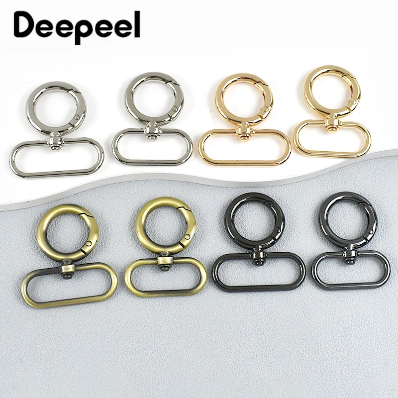 2/5 sztuk Deepeel 20-38mm metalowa klamra pierścienie sprężynowe zapięcie breloczek Connect hak paski pasek taśmy DIY sprzęt akcesoria do toreb