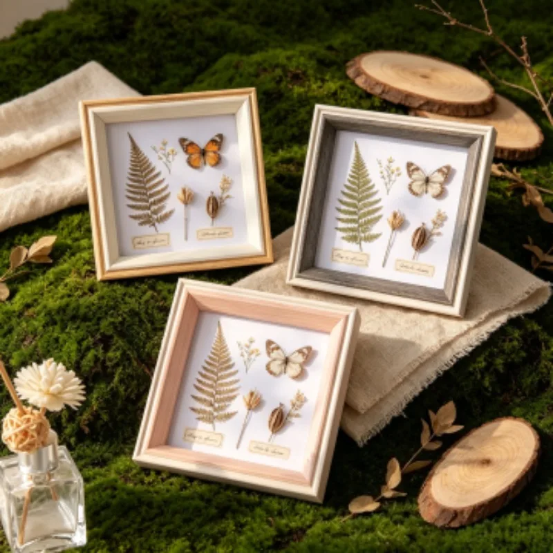 1/3pcs Square Photo Frame with Stand, Desktop Picture Display Frame, Decorative Tabletop Frame for Living Room Office Display
