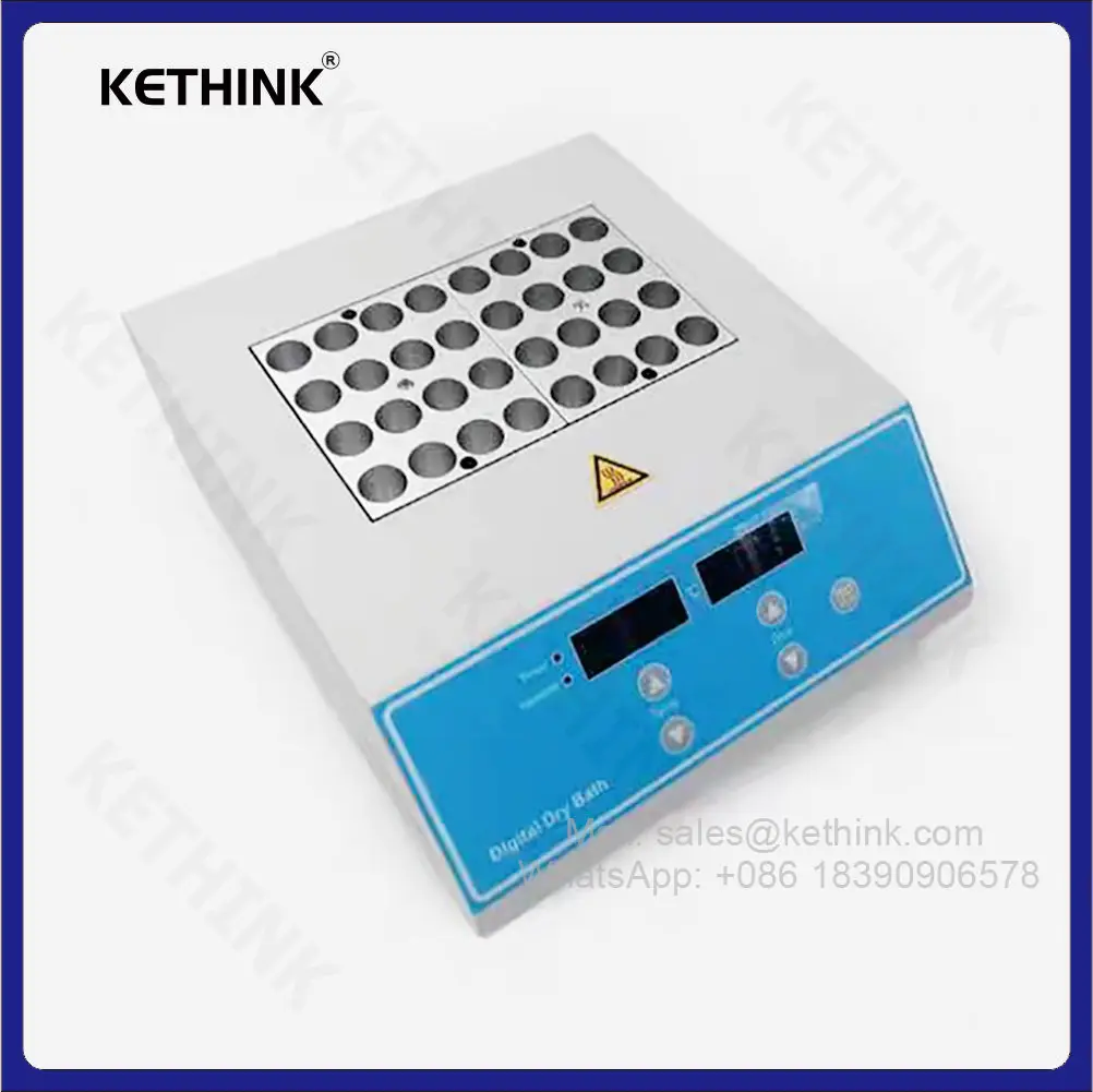 KT-DH100-2 Lab Use High Temperature 160℃ Dry Bath Incubator with 2 Heating Area for Centrifuge Tubes & PCＲ,Elisa Plate