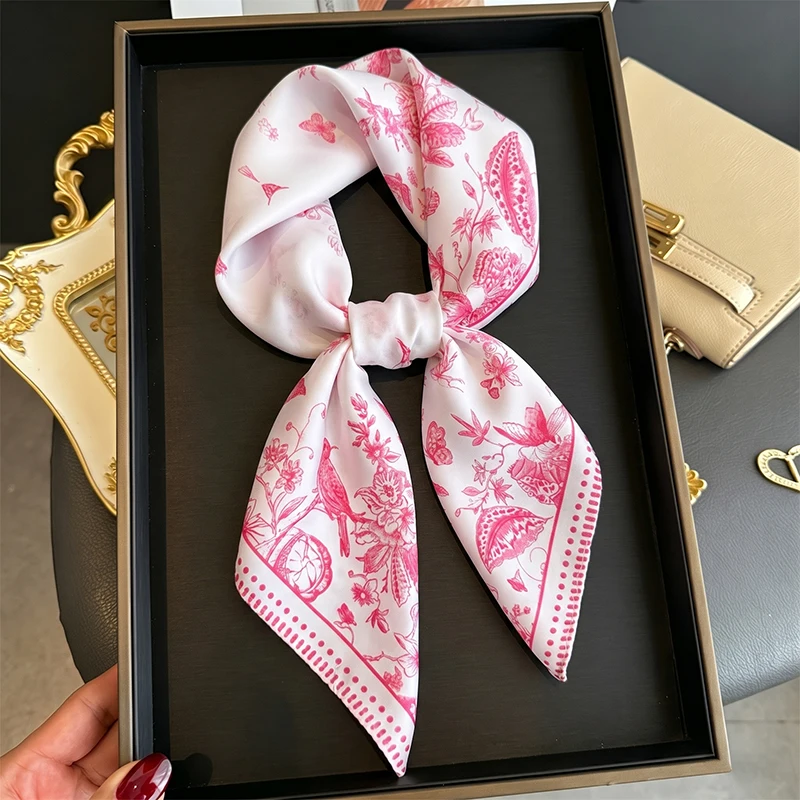 

Female Scarf Women's Hijab Square Turban Fashion Luxury Headscarf Shawl Bandana Neckerchief Windproof Handkerchief Headband Wrap