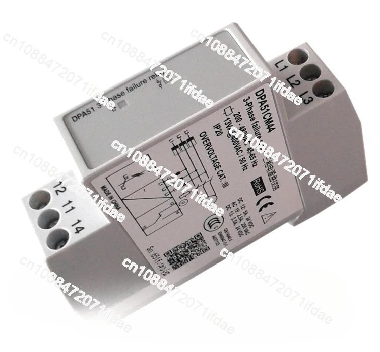 Three-phase power monitor, phase loss, phase sequence relay, three-phase relay DPA51CM44