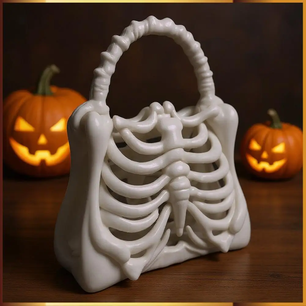 Bolso de mano con estampado de esqueleto en 3D, bolso de mano único para fiesta de Halloween, bolso de calavera de Halloween para mujer, fiesta de disfraces