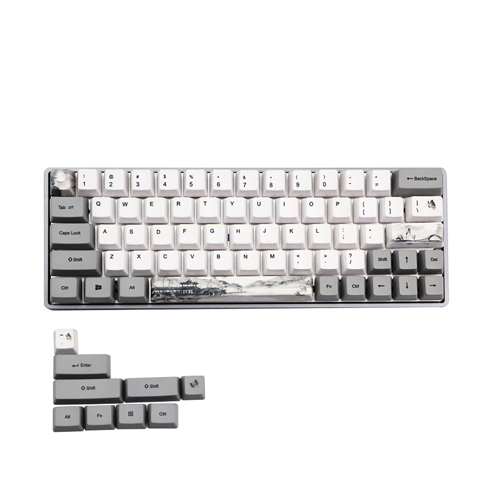 dye Subbed Keycap 60% PBT OEM Keycap Set Mechanische Toetsenbord keycap Voor GH60 RK61/ALT61/Annie /poker keycap GK61 GK64 dz60