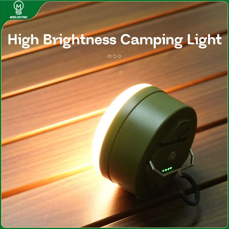 

MOSLIGHTING 10 Вт USB перезаряжаемый портативный фонарик для кемпинга, светодиодный фонарь, настольная лампа, уличный походный ночной подвесной светильник