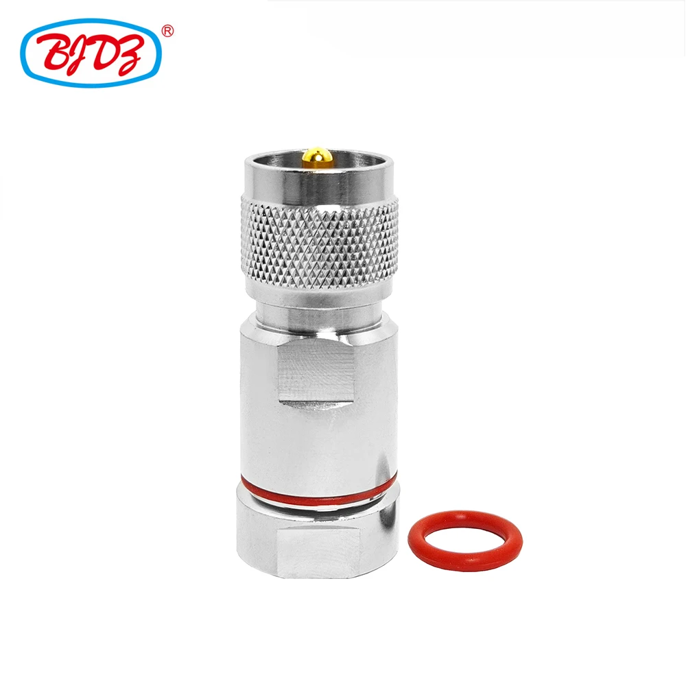 Free Shipping 2PCS Coaxial UHF Male Plug Clamp Connector for 1/2 Cable