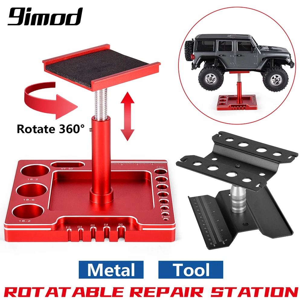 9IMOD RC Car Repair Stand Metal Work Station Platform for 1/8 1/10 1/18 1/24 RC Car