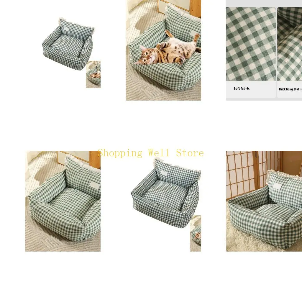 

KX4B диван-кровать для домашних животных, съемный чехол для дивана для собак, мягкий диван для домашних животных, удобный диван