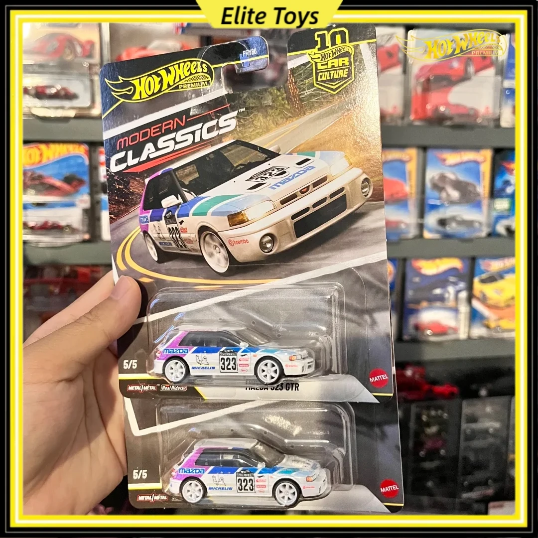 

Hot Wheels Premium Modern Classics Mazda 323 GTR New Car Culture 10 Years Collectible Vehicle Metal 1:64 Diecast Car Model Gift
