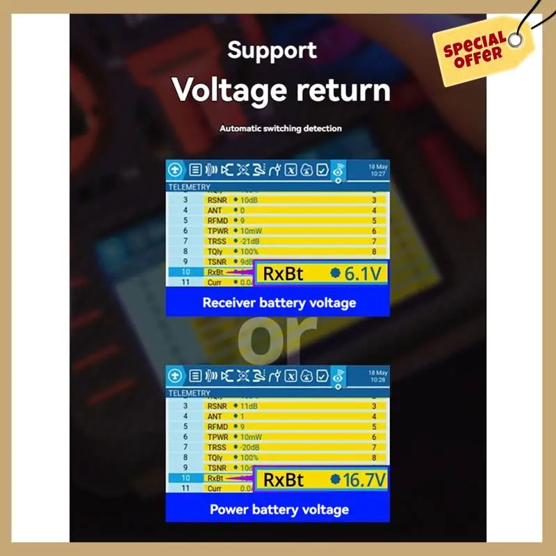أداء مستقر-ER5A V2 PWM استقبال ER5A 2.4Ghz 5CH Expresslrs PWM استقبال صغير دعم الجهد العودة لطائرات بدون طيار FPV
