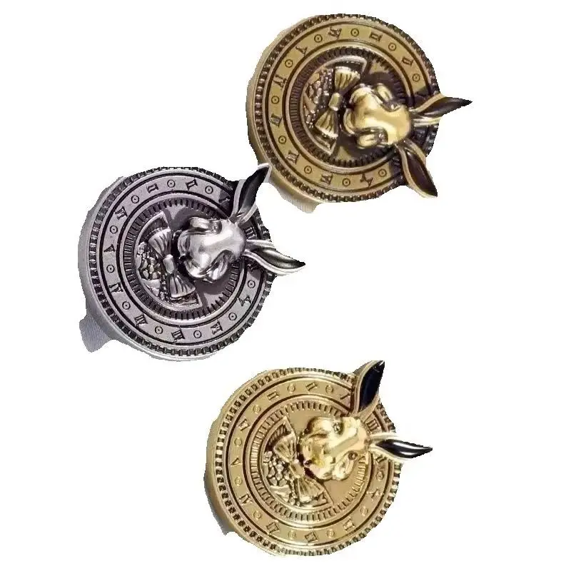 6PCS High-end retro metal coat buttons small perfume upscale cardigan buttons cashmere clothes jumper hundred women buckle