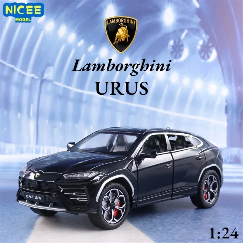 

1:24 Lamborghini URUS SUV, высокая имитация литья под давлением автомобиля, модель автомобиля из металлического сплава, коллекция детских игрушек, подарки