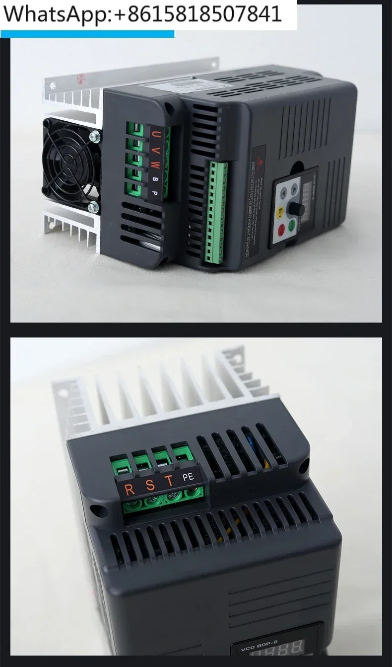 Inverter three-phase single-phase 220V to 380V 1.5/2.2/5.5 kW 7.5kw motor water pump speed controller