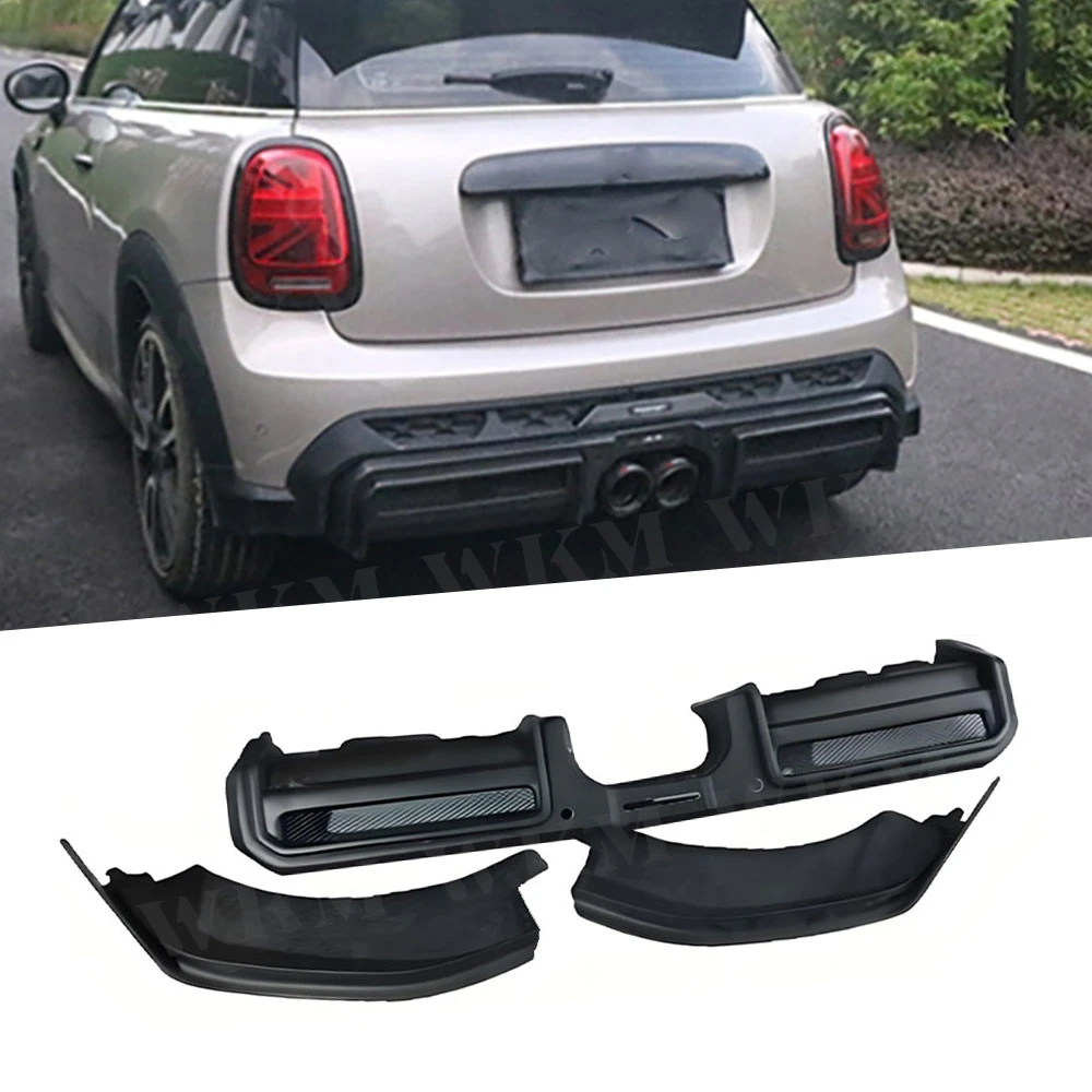 

Dry Carbon Fiber Car Rear Bumper Lip Diffuser Splitters Cover Bodykits For BMW MINI Cooper JCW F56 F57 2022-2024