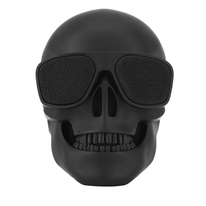 Altavoces portátiles Mini Calavera, inalámbricos por Bluetooth, con dibujos animados de huesos, cabeza fantasma pequeña, Compatible con música