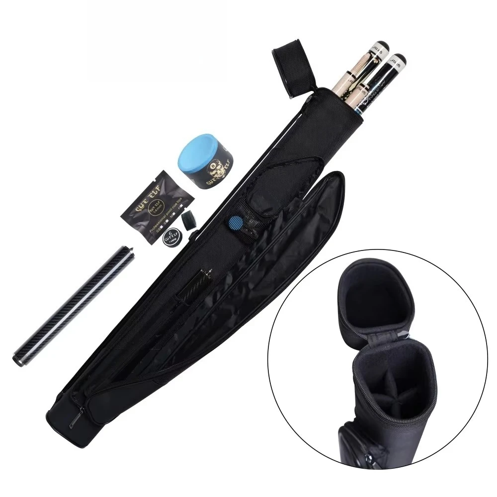 Pool Cue Case Pool Stick Case 2x2 Holds 2 Sticks Soft Billiard Cue Sling Bag for Men and Women
