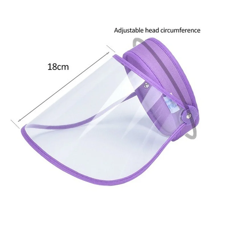 Men and Women Antivirus Transparent Mask Empty Top Hat  Protective Cap Anti-droplet Saliva Hair Ring