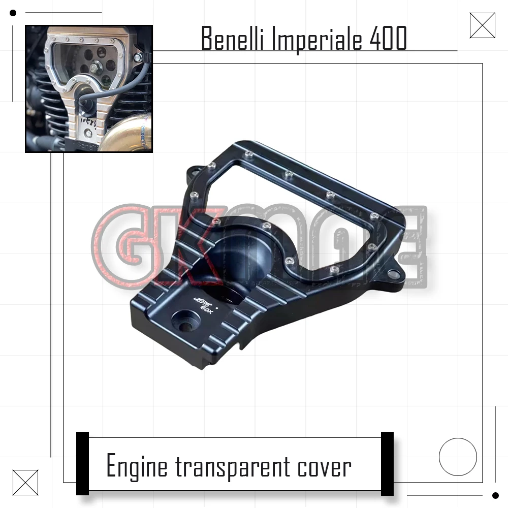

For Benelli BJ Imperiale 400 Motorcycle Modified Engine Transparent Cover Small Sprocket Visible Cover Side Cover BJ400-8