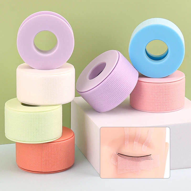 Cute Macaron Color Eyelash Extension Tape Non-woven Skin Friendly Breathable Eyes Pad Eye Makeup Tools Professional Beauty Salon