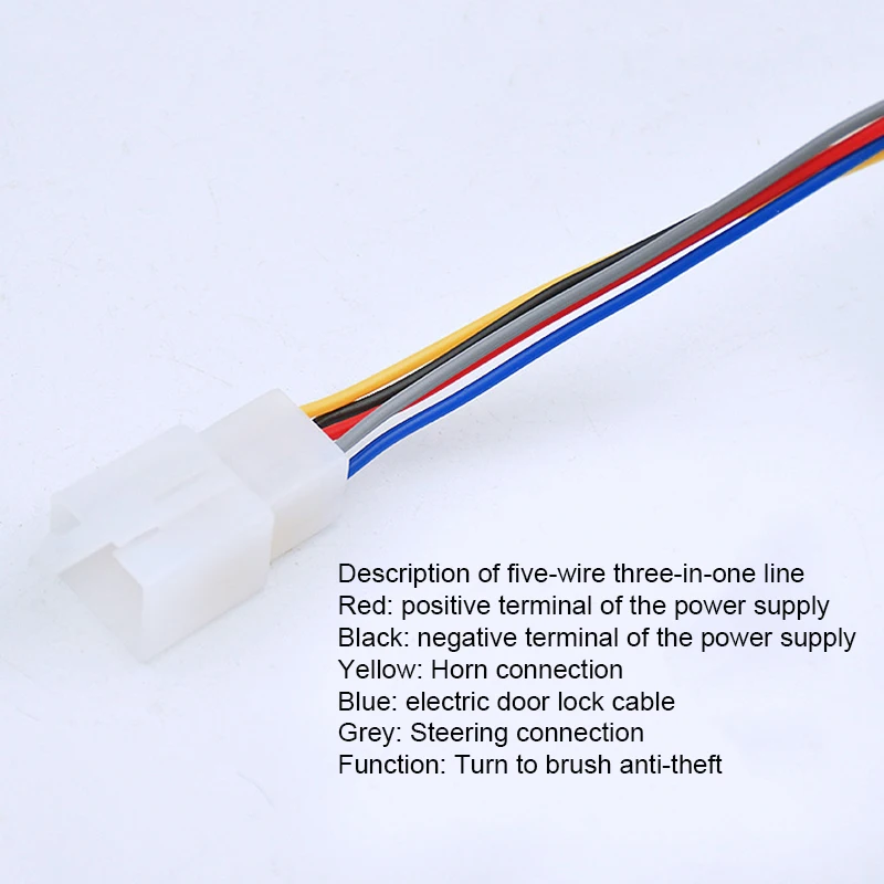 Tricycle Horn 48V/60V 3 In 1/4 In 1 Buzzer Steering E-bike Anti-theft Reversing Voice Horn E-bike Buzzer Electric Bike Accessory view 4