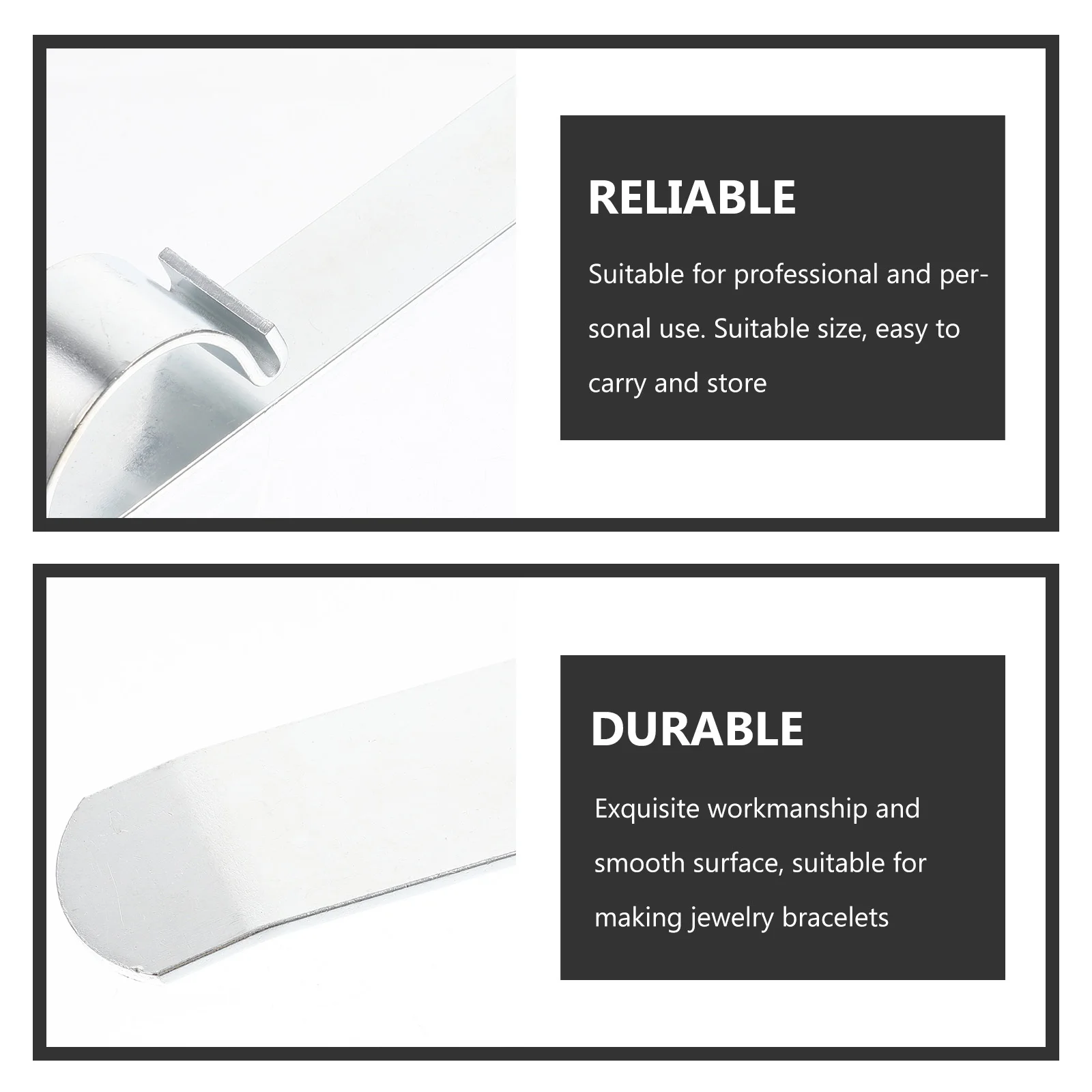 Steel Bracelet Bending Bar Jewelry Making Accessories Smooth Surface Easy Carry Store Professional Personal Use