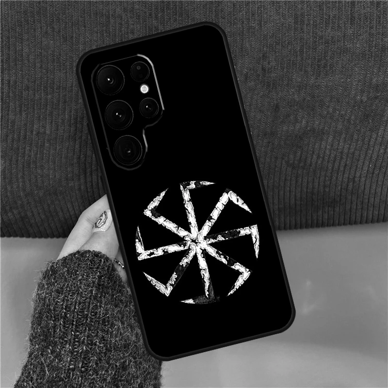 Slavic Symbol Kolovrat Case For Samsung Galaxy S22 S23 Ultra Note 20 S8 S9 S10 Note 10 Plus S21 FE S20 FE Coque