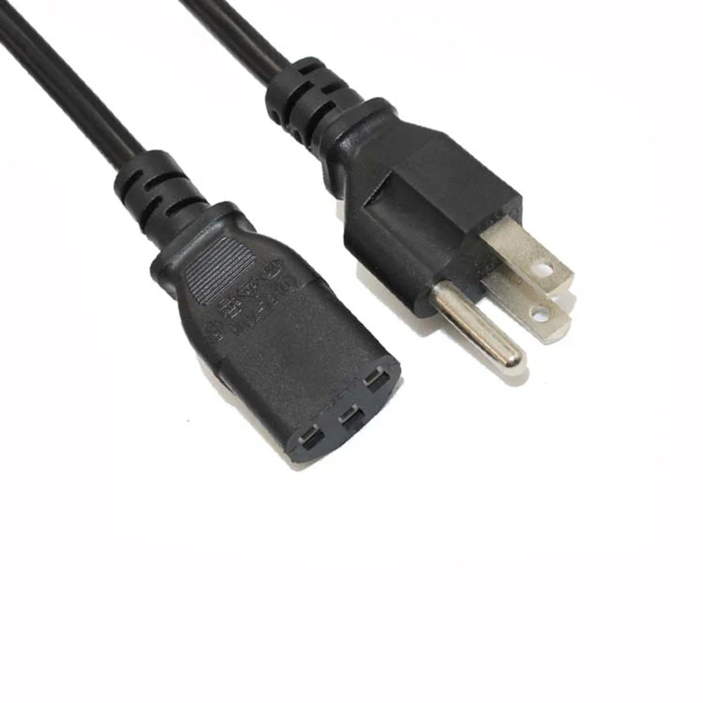 

Провод питания из США, вилка стандарта США, провод, 10 шт., вилка стандарта США, провода питания IEC, 1,5 м, круглая вилка, кабель питания для адаптеров переменного тока, разъем