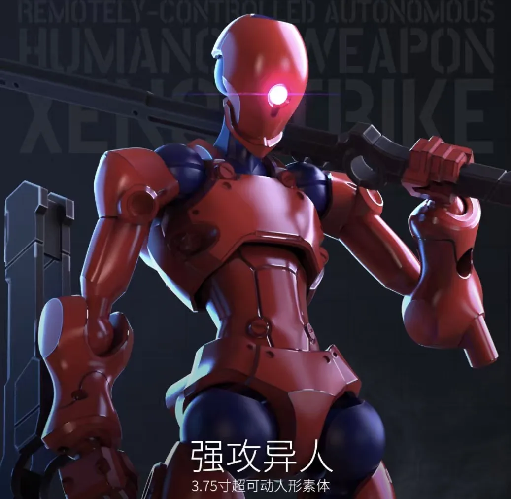Sheik Mainland 3MIN Project A 1/18 3.75'' Standard Wolf Assault Superhuman | Buildable Articulated Action Figure Model Gift image 3