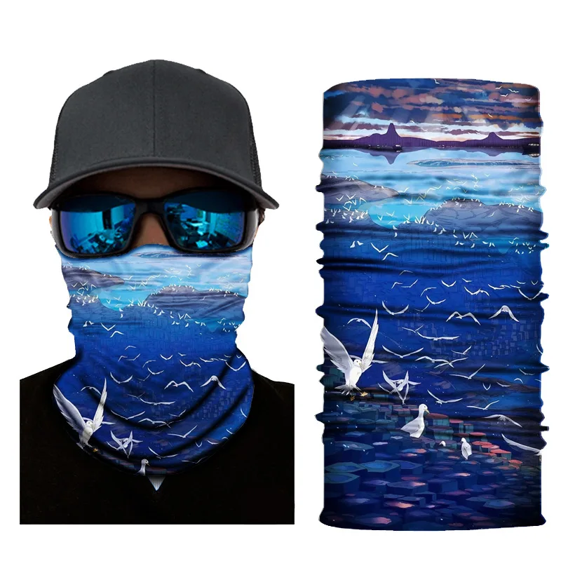 Hiking Scarf Bandana Men Cycling Motorcycle Face Mask Breathable Tube Cover Outdoor Camping Fishing Bicycle Bike Scarves Women