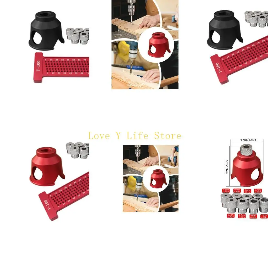 

L74C Strong 90 Degree Boring Guide For Woodworking With Secure Clamping And Accurate Hole Positioning