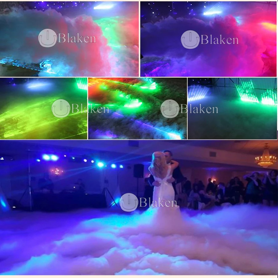 Imagem -06 - Máquina de Nevoeiro de Gelo Seco com Tubo e Bocal Stage Fog Machine para Eventos de Casamento Low Ground Dmx512 Tax 16 Pcs 3500w