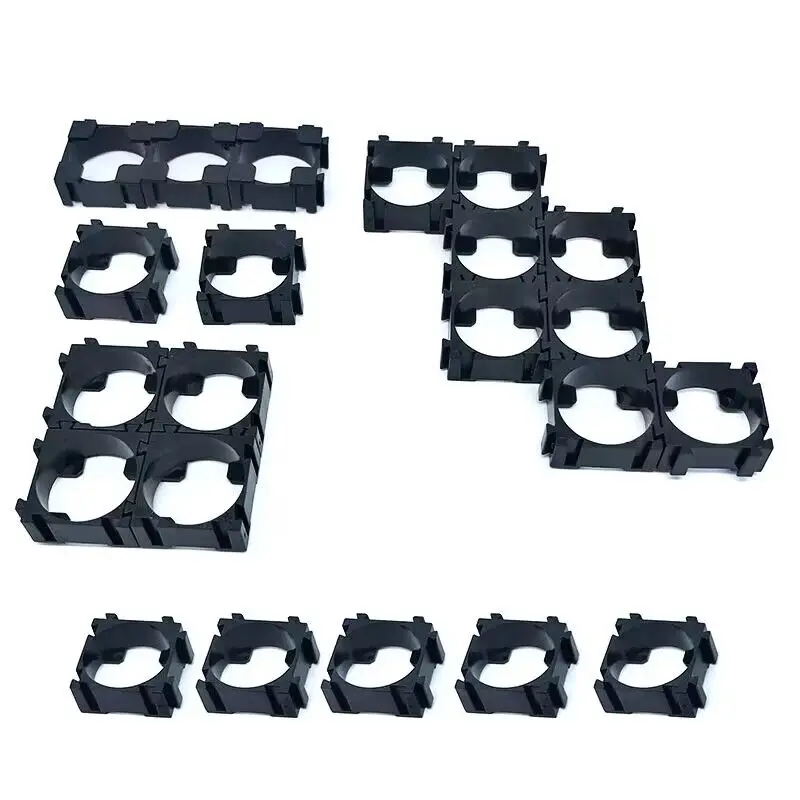 100Pcs 18650 Lithium Battery Holder, Plastic Battery Pack Bracket Cylindrical Cell Battery Stand Cell Spacer for DIY Fixed Batte