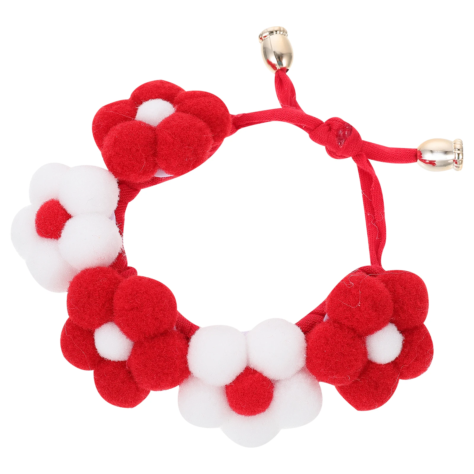 

Pet Collar Dog Decoration Knitted Floral Flower Accessory Natural Fabric Cat Puppy Collars